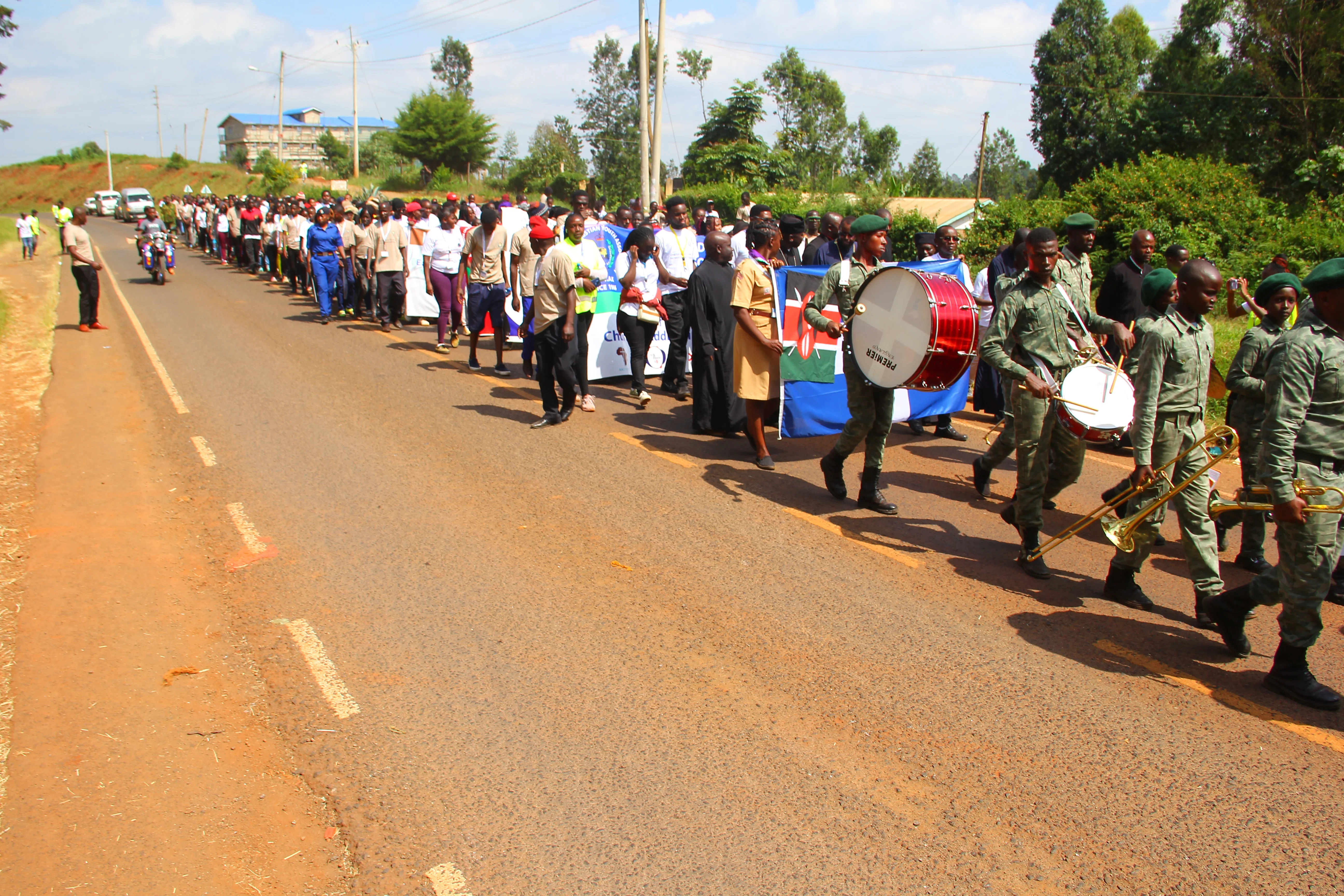 Participants during the match