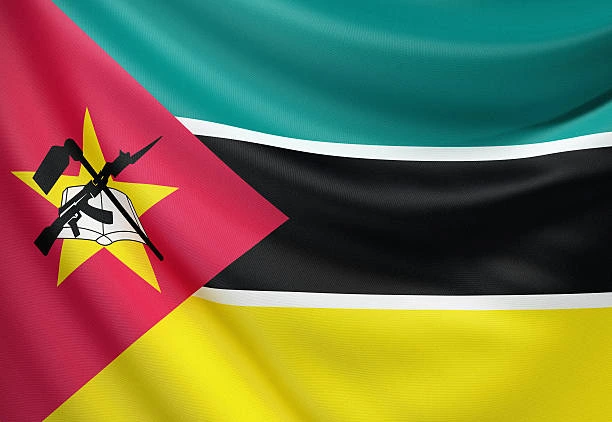 The National Flag of Mozambique 