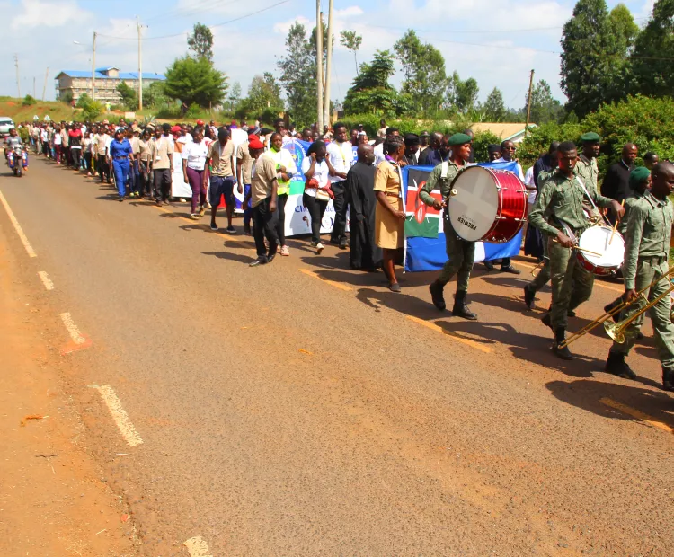 Participants during the match